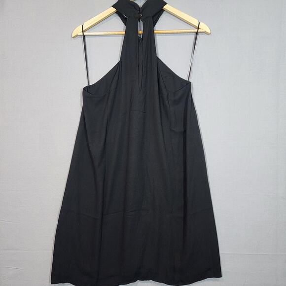 Revolve Krisa Twisted Halter Mini Dress Black - Woman's SZ M - NWT - Picture 3 of 6